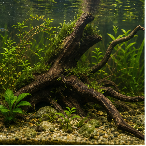 Racine naturelle adaptée à l'aquariophilie