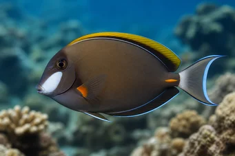 Acanthurus japonicus (Chirurgien à joues blanches)