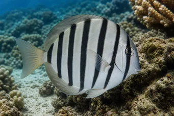 Acanthurus Triostegus Chirurgien bagnard