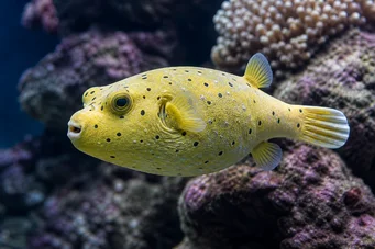 Arothron citrinellus Poisson-ballon jaune
