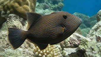 Balistapus undulatus Baliste ondulé