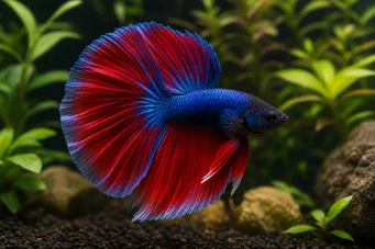 Betta splendens halfmoon Combattant