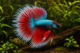 Betta splendens halfsun Combattant halfsun