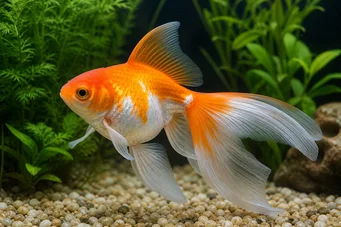 Carassius auratus voile Queue-de-voile