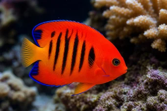 Centropyge loriculus Poisson-ange flamboyant