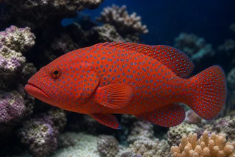 Cephalopholis miniatus Mérou rouge