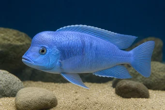 Cyrtocara moorii Haplo bleu