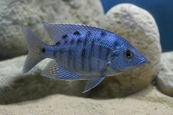 Dimichromis compressiceps Malawi eyebiter Cichlidé mangeur d'yeux
