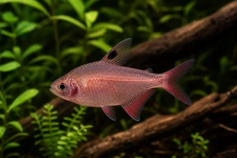 Hyphessobrycon rosaceus (Tétra rose)
