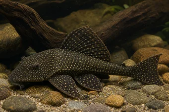 Hypostomus punctatus Silure cuirassé pointillé ou pléco-suceur-laveur o