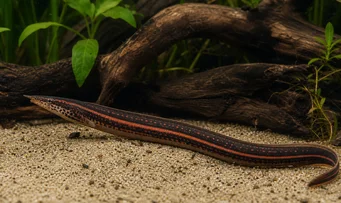 Mastacembelus erythrotaenia Anguille pointe de feu