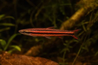 Nannostomus mortenthaleri Coral red pencilfish