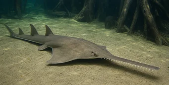 Pristis microdon Poisson-scie septentrional
