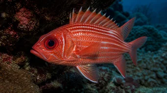 Sargocentron cornutus Poisson-écureuil