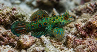 Synchiropus picturatus Mandarin bariolé